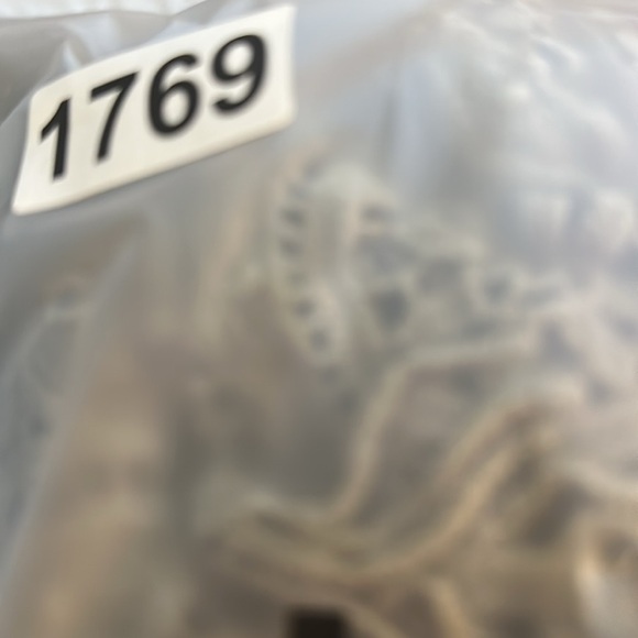 Mango Womens Top Size S Olive Green Lace Hem Sheer Knit Boho Festival - Picture 5 of 7